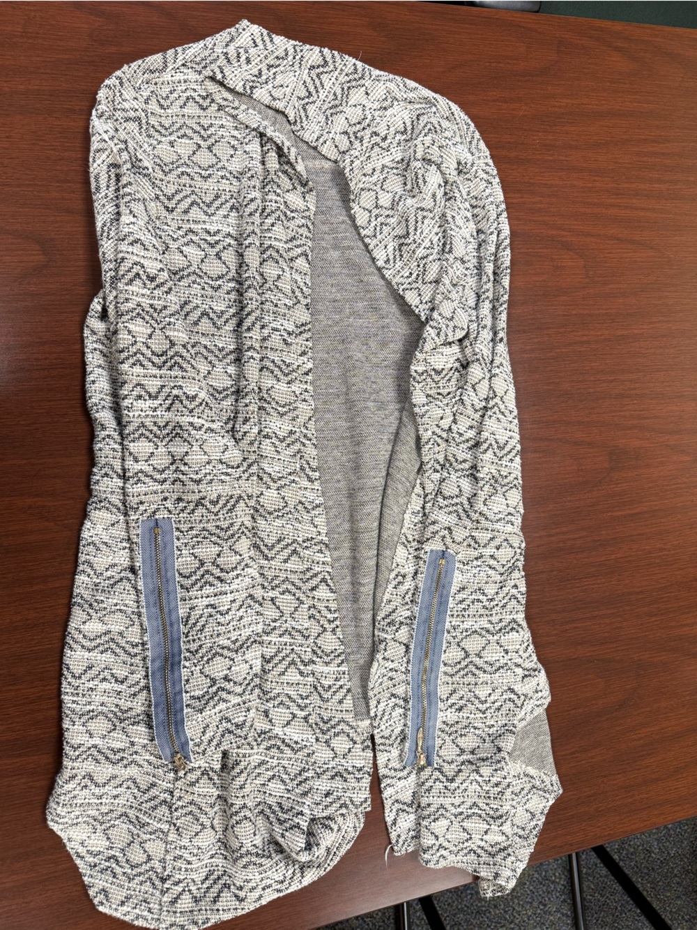 Knox Rose Neutral Knit Open Front Cardigan